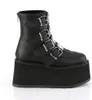 DAMNED-105 Damen Booties von DemoniaCult, Schwarz  , EU 39, Produktbild-Vorschau 5