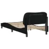 CLORIS Bettgestell mit LED Schwarz 90x190 cm Stoff 2024 Produktbild-Vorschau 8