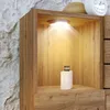 Holzbett 180x200 cm mit LED-Downlights und schwebenden Produktbild-Vorschau 11