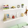 CASARIA® Étagère murale flottante blanc 70 cm MDF robuste Voir les images du produit 2
