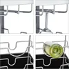 relaxdays Carrello portavivande BARON argento 70,0 x 40,0 x Anteprima dell’immagine prodotto 6