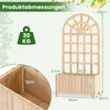 Jardinière COSTWAY avec treillis, jardinière d'extérieur Voir les images du produit 3