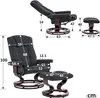 MCombo Relaxsessel mit Hocker, 360°drehbarer Fernsehsessel Produktbild-Vorschau 7