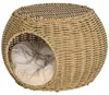 PawHut Katzenkorb Rattan zweistöckig Katzenbett Produktbild-Vorschau 1