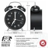 BEARWARE Budzik analogowy, okrągły, z podświetleniem, Podgląd zdjęcia produktu 2
