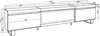 TV-Schrank, Lowboard, 267x35x57 cm, Für großformatiges TV, Produktbild-Vorschau 4