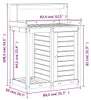vidaXL Pflanztisch mit Ablagen 82,5x50x109,5 cm Massivholz Produktbild-Vorschau 8