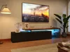 ProximaX TV Lowboard 200 cm s LED osvětlením, černý Náhled obrázku produktu 2