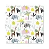 MuchoWow® Mauspad Mousepad Dschungel - Elefant - Affe 30x30 Produktbild-Vorschau 1