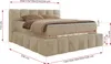 MKS MEBLE Boxspringbett 180 x 200 mit bettkasten NIRA KING, Produktbild-Vorschau 7