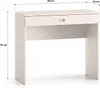 A vanity table with a single drawer and a gold knob, shown from the front. Náhled obrázku produktu