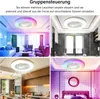 Aopunly RGB stropný ventilátor s osvetlením a diaľkovým Náhľad obrázku produktu 7