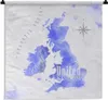 MuchoWow® Wandteppich Wandbehang Aquarell - England - Karte Produktbild-Vorschau 1