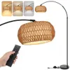 lampadaire 183cm Salon avec abat-jour en rotin, Lampadaire Voir les images du produit 1