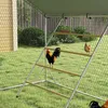 PawHut Hühnerstall Freilaufgehege aus Stahl, 3 x 8 x 1,95 m Produktbild-Vorschau 8