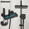 Sprchový systém Heckermann V6 s termostatem, černý – Náhled obrázku produktu 2