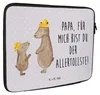 Mr. & Mrs. Panda Laptop Hülle Bären mit Hut 20 x 28 cm - Produktbild-Vorschau 3