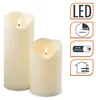 XXXL LED Outdoor Kerze cremeweiß mit Timer 2er Set - 30 | Produktbild-Vorschau 2