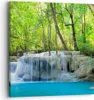 Bild auf Leinwand - Leinwandbild - Wasserfall Wald Umwelt - Produktbild-Vorschau 1