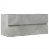 vidaXL Waschbeckenunterschrank Betongrau 100x38,5x45 cm Produktbild-Vorschau 1