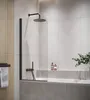Badplaats Parete doccia per vasca Torino 60 x 140 cm Nero - Anteprima dell’immagine prodotto 1