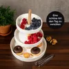 Moritz & Moritz Etagere rund weiß mit Holz Produktbild-Vorschau 3