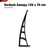 Vchodová stříška Bravo 120 x 70 cm čirá Náhled obrázku produktu 4