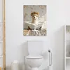 Wanddeko 50x70 cm - BadezimmerLama in der Badewanne, Produktbild-Vorschau 3
