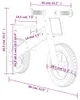 vidaXL Roue d'exercice pour enfants Gris Imprimé Voir les images du produit 7