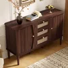 Mueble aparador Merax de 140 cm, armario de ratán con 3 Vista previa de la imagen del producto 7