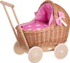 Lili Naturfarbiger Puppenwagen aus Weide mit Bettwäsche Produktbild-Vorschau 1