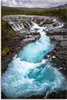 ARTland Leinwandbild Wasserfall Bruarfoss auf Island Größe: Produktbild-Vorschau 1