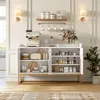 Komoda INONEFT, szerokość 120 cm, nowoczesna witryna z 4 Podgląd zdjęcia produktu 2