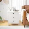 Comodino con 3 cassetti COSTWAY, comodino per letto a Anteprima dell’immagine prodotto 7