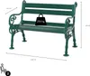 Gartenbank Curacao | 2-Sitzer | Grün | HxBxT 85x115x60cm | Produktbild-Vorschau 3