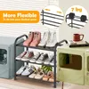 Ausziehbares Schuhregal 3 Ebenen, Platzsparend Schuhregal Produktbild-Vorschau 3