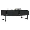 Table basse noir 101x49x39,5 cm bois d'ingénierie Voir les images du produit 4