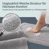 Komfortec Badvorleger Set 2 Teilig, Frottee Duschvorleger, Produktbild-Vorschau 2