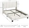 Diagram with dimensions of a bed frame. Produktbild-Vorschau