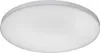 A close-up, studio shot of a white, circular LED panel light. Produktbild-Vorschau