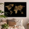 MuchoWow® - Leinwandbilder - Weltkarte - Gold - Luxus - Produktbild-Vorschau 2