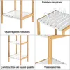 Étagère en bambou 3 niveaux Meuble de rangement avec Voir les images du produit 2
