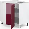 Eckunterschrank Vicco R-Line Rot Hochglanz 75.6 cm ohne Produktbild-Vorschau 4