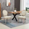 Set aus 2 Vintage-Retro-Holzstš¹hlen mit Stoffbezug, 49 x Produktbild-Vorschau 9