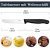 Frühstücksmesser Set 6 Stück Schwarz Wellenschliff Produktbild-Vorschau 2