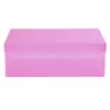 A pink plastic storage box with a lid, shown from the front. Anteprima dell’immagine prodotto