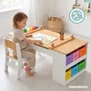 Detský stolík Mamabrum s 2 stoličkami, s výklopnou doskou a Náhľad obrázku produktu 14