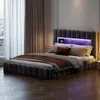 ProximaX Lit rembourré 180x200 cm avec LED & USB/Typ-C, Lit Voir les images du produit 1