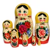 Matroschka Puppen russische  Babuschka Matrjoschka gelbes Produktbild-Vorschau 1