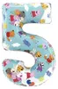 Folienballon Peppa Pig Zahl 5, bunt, Länge 66 cm, für Produktbild-Vorschau 1